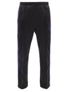Matchesfashion.com Needles - Butterfly-embroidered Jersey Track Pants - Mens - Charcoal