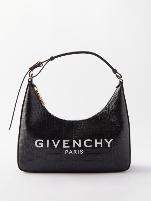 Givenchy - Moon Small Coated-canvas Shoulder Bag - Womens - Black