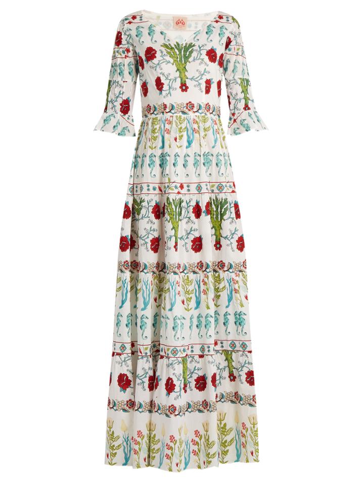 Le Sirenuse, Positano Anita Garden-print Cotton Dress