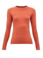 Matchesfashion.com Joostricot - Cotton-blend Crewneck Sweater - Womens - Brown