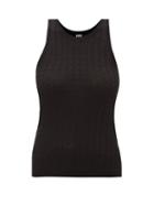 Totme - Cable-knit Wool Tank Top - Womens - Black