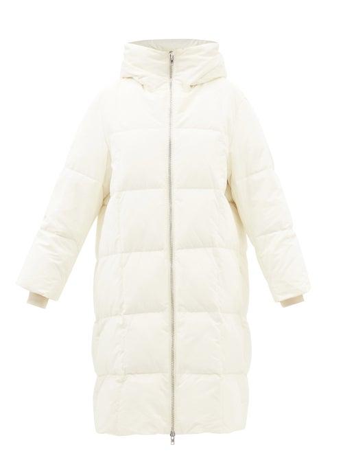 Stand Studio - Saylor Hooded Quilted Down Coat - Womens - Ivory