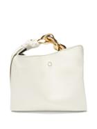 Jw Anderson - Chain-strap Small Leather Shoulder Bag - Womens - White