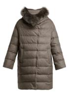 Matchesfashion.com Herno - Padded Silk And Cashmere Parka - Womens - Mid Brown