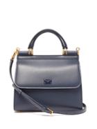 Matchesfashion.com Dolce & Gabbana - Sicily Small Leather Bag - Womens - Blue