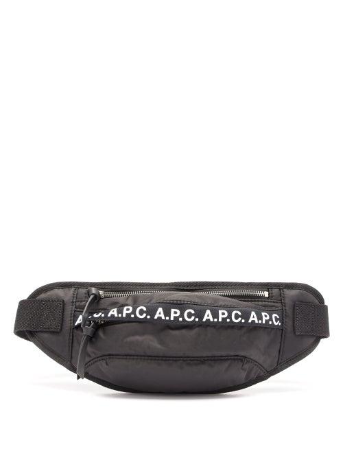 Matchesfashion.com A.p.c. - Lucille Logo Trim Belt Bag - Mens - Black