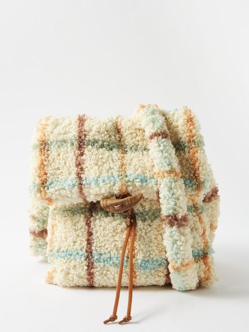 Acne Studios - Checked Cross-body Bag - Mens - Beige