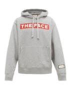 Matchesfashion.com Gucci - The Face Print Cotton Hooded Sweatshirt - Mens - Grey