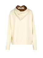 Matchesfashion.com Raf Simons - Back To Front Cotton Hooded Sweatshirt - Mens - White