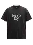 Mens Rtw More Joy By Christopher Kane - More Joy-print Cotton-jersey T-shirt - Mens - Black