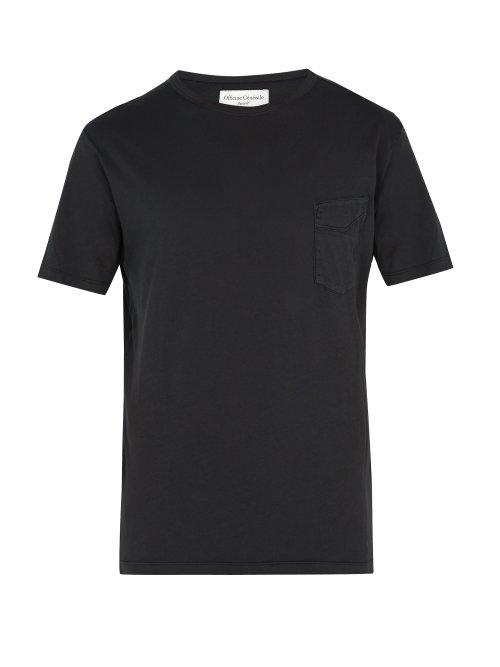 Matchesfashion.com Officine Gnrale - Crew Neck Cotton T Shirt - Mens - Grey