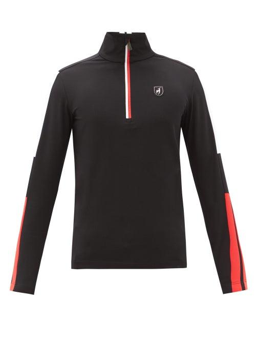 Matchesfashion.com Toni Sailer - Eames Quarter-zip Thermal Top - Mens - Black
