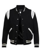 Mens Rtw Saint Laurent - Teddy Bomber Jacket - Mens - Black