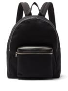 Matchesfashion.com Amiri - Leather Trimmed Canvas Backpack - Mens - Black