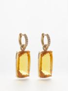 Irene Neuwirth - Diamond, Heliodor & 18kt Gold Earrings - Womens - Orange