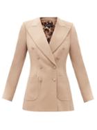 Matchesfashion.com Dolce & Gabbana - Double-breasted Cashmere Jacket - Womens - Camel