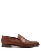 Fratelli Rossetti Woven-embossed Leather Loafers