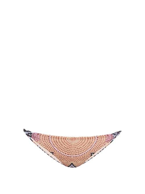 Matchesfashion.com Mara Hoffman - Reversible Multi Strap Bikini Briefs - Womens - Beige Multi