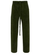 Matchesfashion.com Hecho - Cotton Blend Terry Trousers - Mens - Green