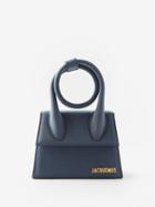 Jacquemus - Chiquito Noeud Matte-leather Handbag - Womens - Navy