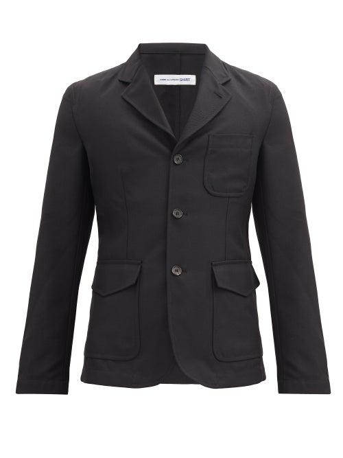 Matchesfashion.com Comme Des Garons Shirt - Patch-pocket Single-breasted Twill Jacket - Mens - Black