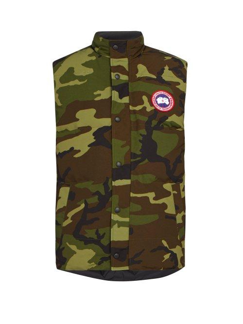 Matchesfashion.com Canada Goose - Garson Camouflage Quilted Down Gilet - Mens - Green Multi