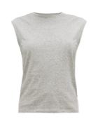 Matchesfashion.com Frame - Le Mid Rise Muscle Cotton Tank Top - Womens - Light Grey