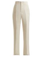 Matchesfashion.com Colville - High Waisted Tailored Trousers - Womens - Ivory