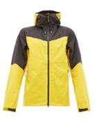 Matchesfashion.com Blackyak - Barzona Two Tone Ski Jacket - Mens - Yellow Multi