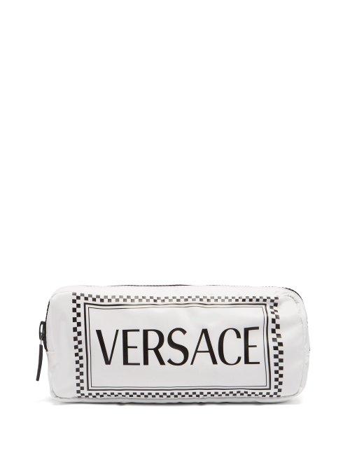 Matchesfashion.com Versace - Logo Print Belt Bag - Womens - White Multi