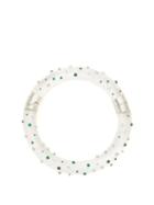 Bottega Veneta - Dot Crystal & Resin Choker - Womens - White Multi