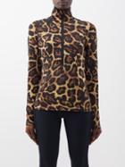 Goldbergh - Leona Jaguar-print Thermal Base-layer Top - Womens - Leopard