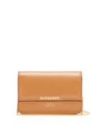 Matchesfashion.com Burberry - Jody Chain-strap Logo-print Leather Wallet - Womens - Tan