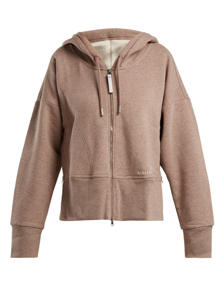 Adidas By Stella Mccartney Essential Zip-front Hooded Sweatshirt