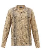 Noon Goons - Leopard-print Canvas Shirt - Mens - Brown