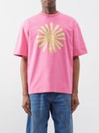 Jacquemus - Soleil-print Cotton-jersey T-shirt - Mens - Pink Multi