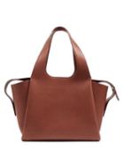 Matchesfashion.com The Row - Tr1 Folded Leather Bag - Womens - Brown