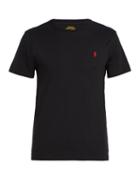 Matchesfashion.com Polo Ralph Lauren - Logo Embroidered Cotton Jersey T Shirt - Mens - Black