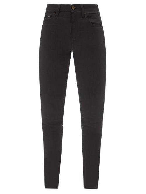 Saint Laurent - Mid-rise Skinny-leg Jeans - Womens - Black