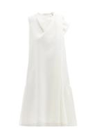 Ladies Rtw Roksanda - Selena Draped-front Crepe Dress - Womens - Ivory Multi