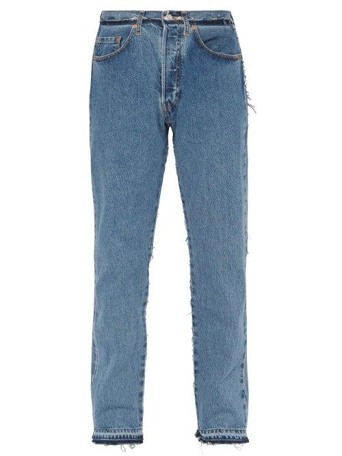 Matchesfashion.com Vetements - X Levi's Deconstructed Reworked Blue Jeans - Mens - Blue