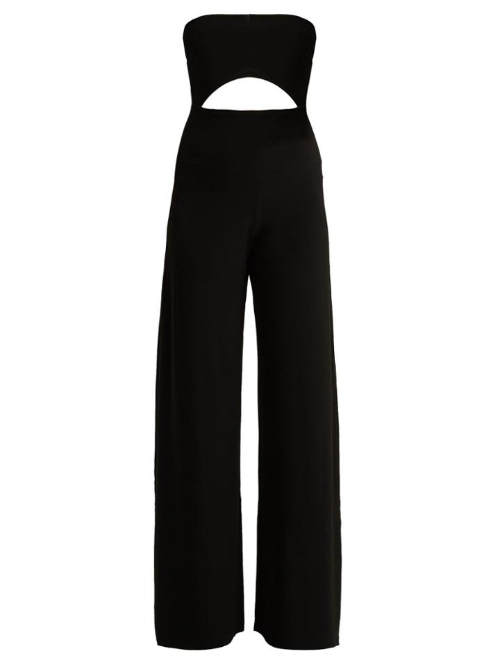 Norma Kamali Strapless Wide-leg Jumpsuit