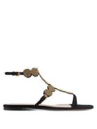 Matchesfashion.com Gianvito Rossi - Babylon Studded Suede Sandals - Womens - Black Gold