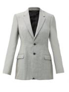 Matchesfashion.com Wardrobe. Nyc - Release 05 Contour Houndstooth Merino-wool Jacket - Womens - Black White