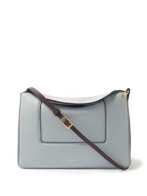 Wandler - Penelope Leather Shoulder Bag - Womens - Light Blue