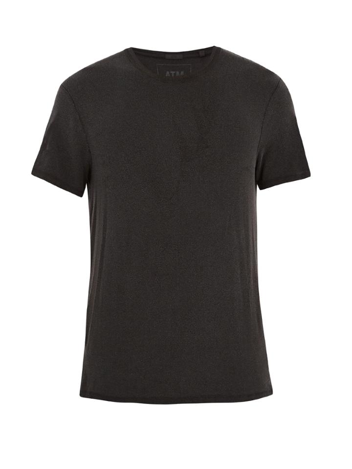 Atm Crew-neck Washed-jersey T-shirt