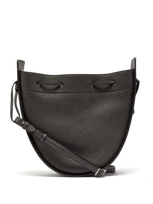 Matchesfashion.com The Row - Drawstring Round Deerskin Cross Body Bag - Womens - Green
