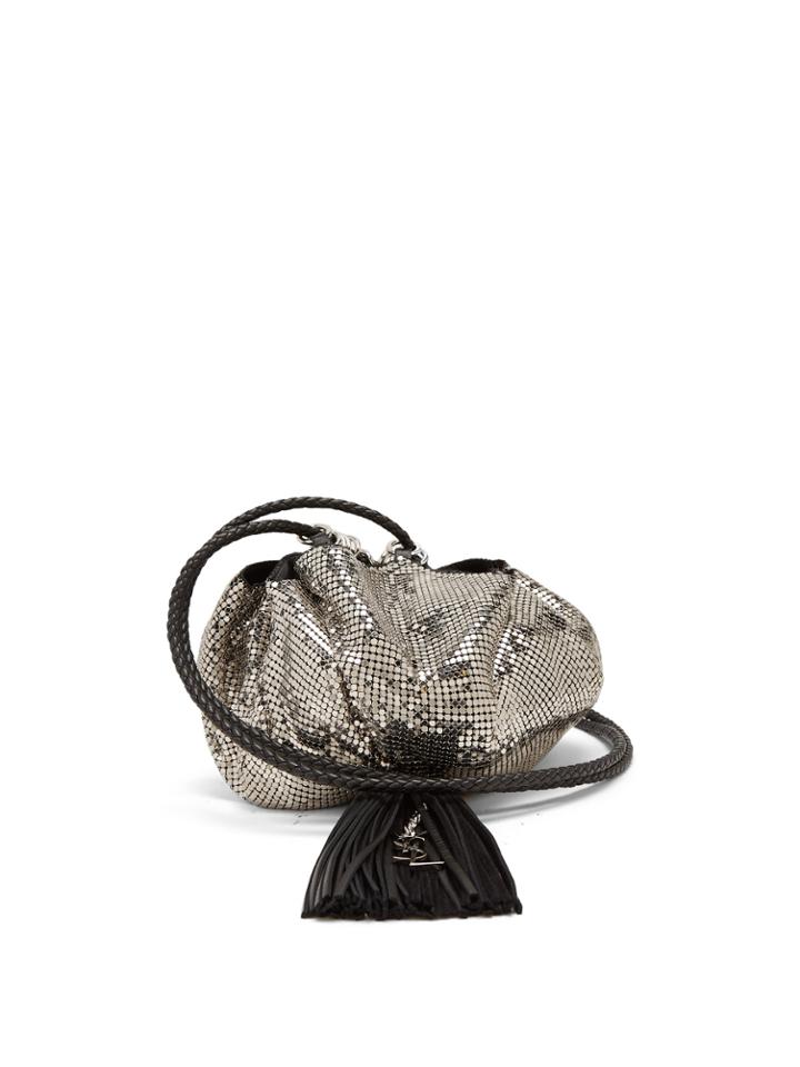Saint Laurent Mansour Chainmail Clutch