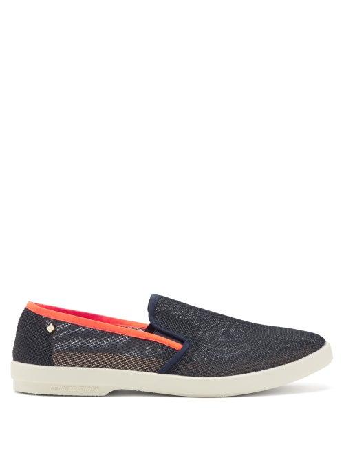 Matchesfashion.com Rivieras - Recif Mesh Loafers - Mens - Navy