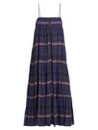 Apiece Apart Tangiers Sleeveless Checked Voile Dress